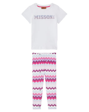 
  
    Missoni
  
 Girls Multi/Print Zig Zag Legging Set