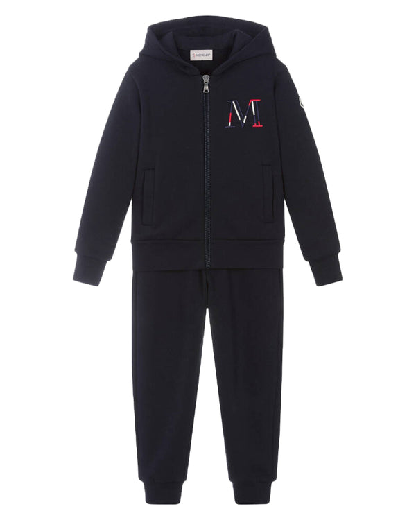 Moncler Kids Boys Navy Logo Tracksuit