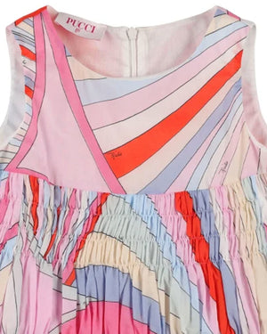 
  
    Emilio
  
    Pucci
  
 Girls Multi/Print Sleeveless Dress