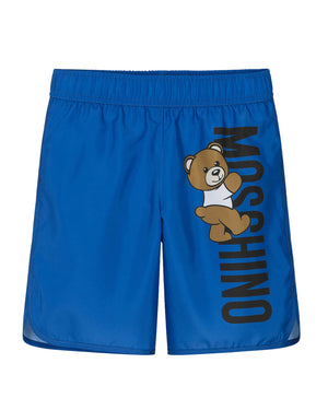 
  
    Moschino
  
 Boys Blue Swim Shorts