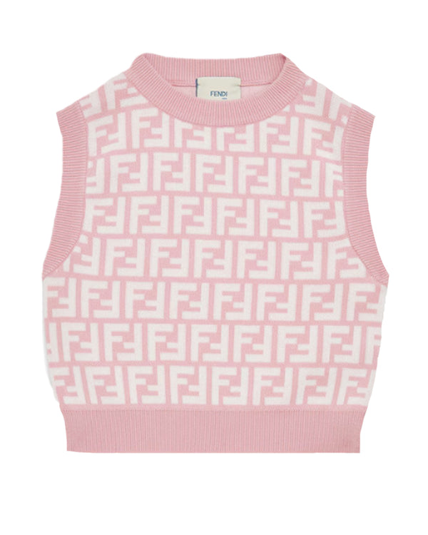 Tシャツ・カットソー FENDI Pink Cotton Blend Sweater Sweater Cotton Pink | Fendi