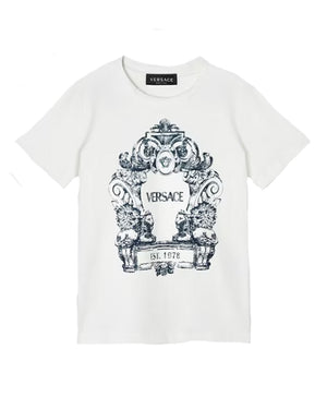 
  
    Versace
  
 Boys White T-Shirt