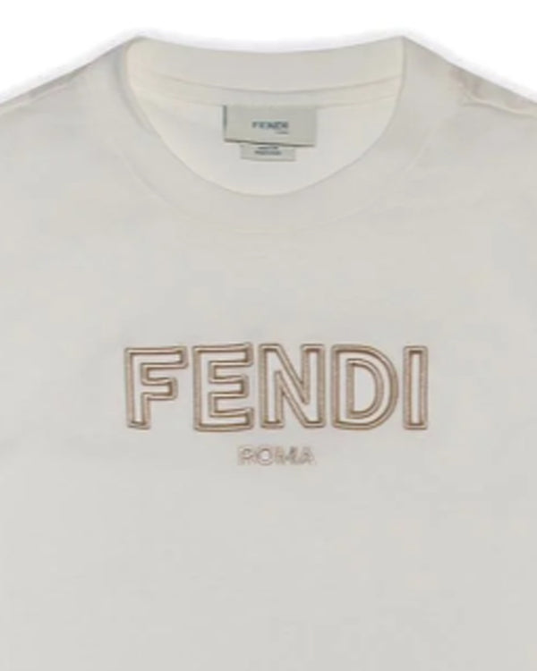 Tシャツ・カットソー Fendi White Cotton T-Shirt T-Shirt Cotton White | Fendi