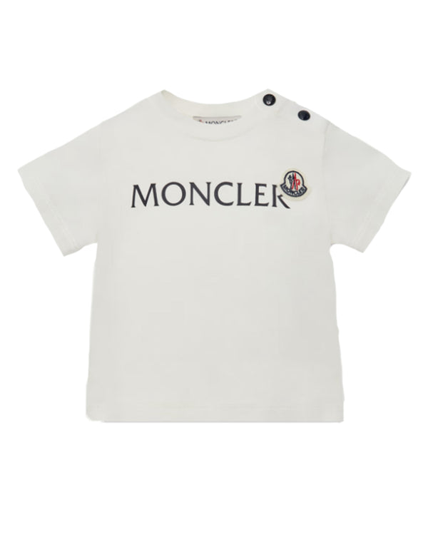 Moncler Baby Boys White Logo T-Shirt