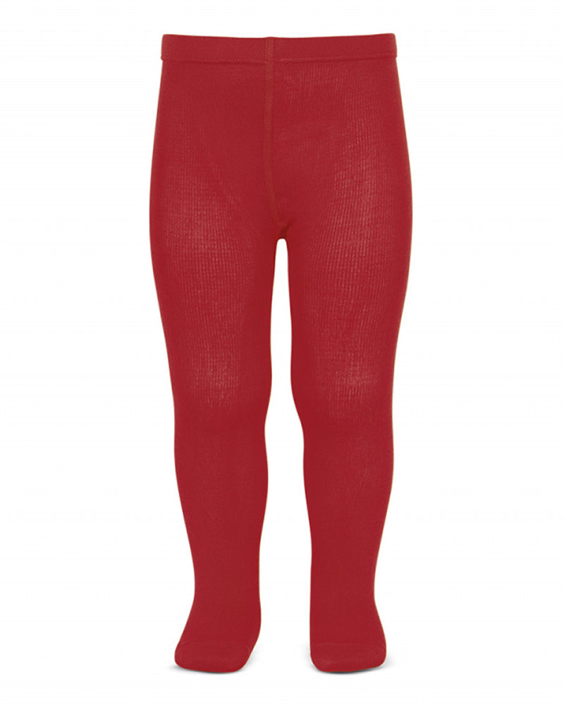 Girls Red Cotton Tights
