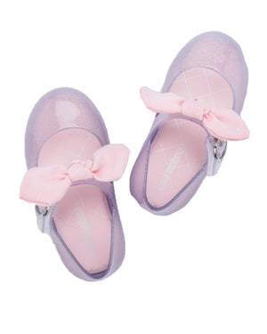 
  
    Mini
  
    Melissa
  
 Silver Sweet Love Princess Bow Shoes