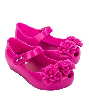 
  
    Mini
  
    Melissa
  
 Girls Fuchsia Ultragirl Garden Shoes