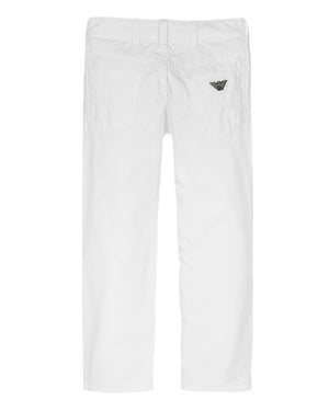 
  
    Emporio
  
    Armani
  
 Boys White Pants