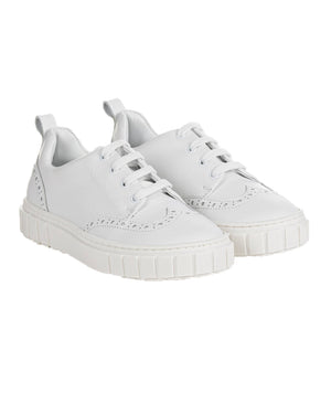 
  
    Emporio
  
    Armani
  
 Boys White Brogue Sneakers
