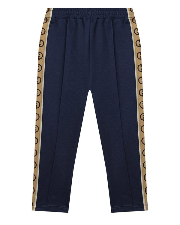 は自分にプチご褒美を Gucci Kids Boys Blue Track Pants ボトムス・スパッツ