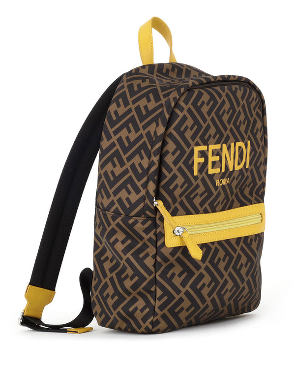 Fendi FF Logo Backpack - Designer Kids Wear