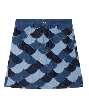 
  
    Chloé
  
 Girls Denim Skirt
