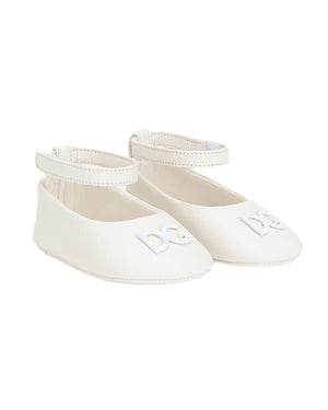 
  
    Dolce
  
    &
  
    Gabbana
  
 Baby Girls White Ballerinas