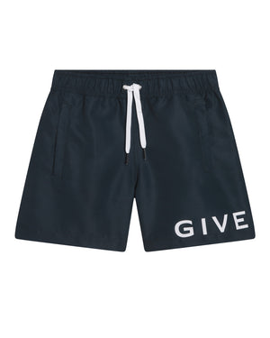 
  
    Givenchy
  
 Boys Black Swim Shorts