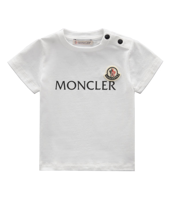 Moncler Enfant Baby Boys White T-Shirt - Designer Kids Wear