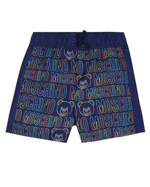 
  
    Moschino
  
 Boys Navy Swim Shorts