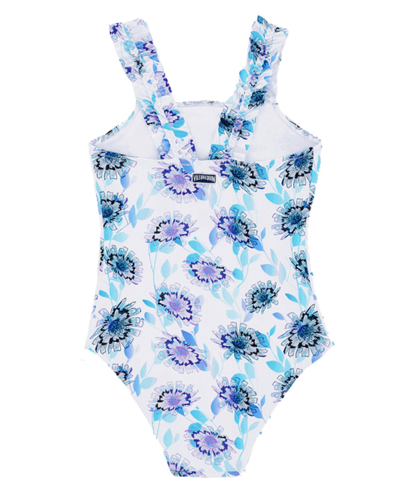 Girls Multi/Print Flash Flower Swimsuit