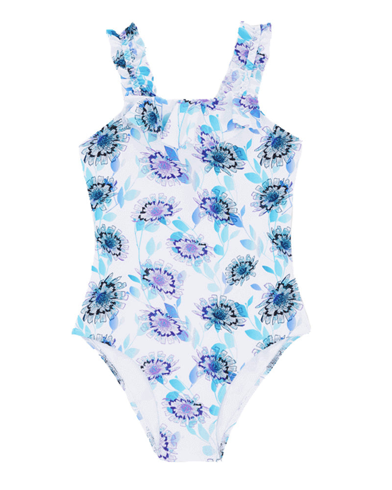 Girls Multi/Print Flash Flower Swimsuit