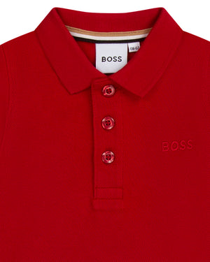 
  
    Boss
  
 Baby Boys Red Polo