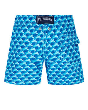 
  
    Vilebrequin
  
 Boys Blue Micro-waves Swim Shorts