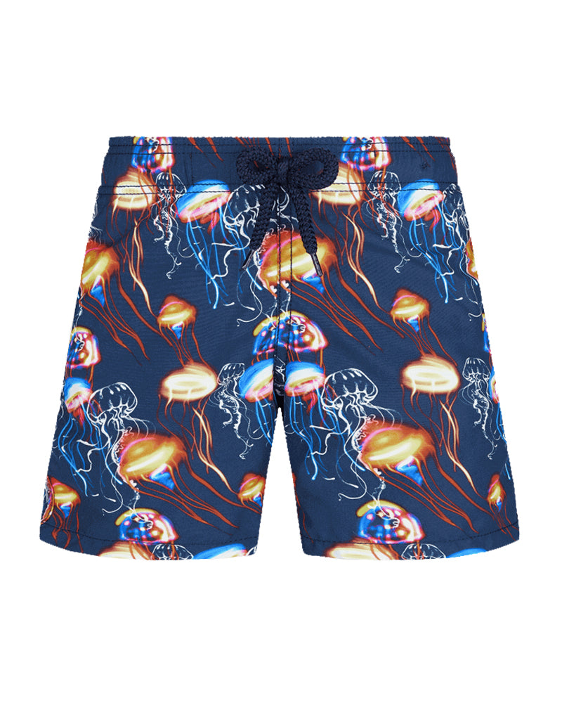 Boys Navy Jellyfish Swim Shorts