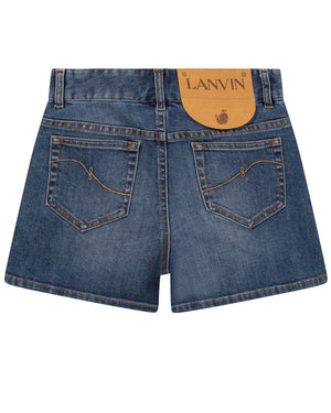 
  
    Lanvin
  
 Girls Blue Denim Shorts