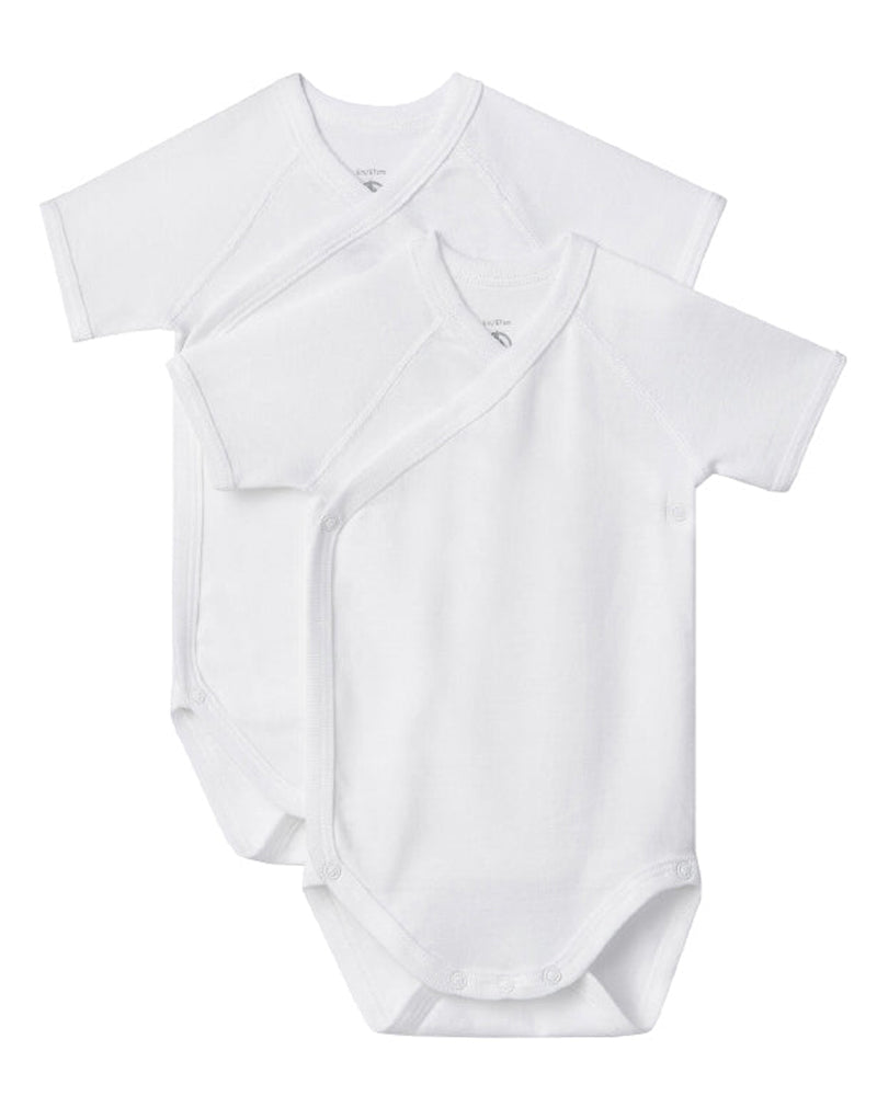 Baby White Short Sleeve Bodysuit Set