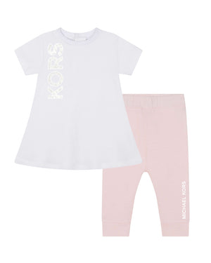 
  
    Michael
  
    Kors
  
 Baby Girls White Outfit Set