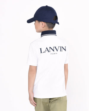 
  
    Lanvin
  
 Boys White Polo