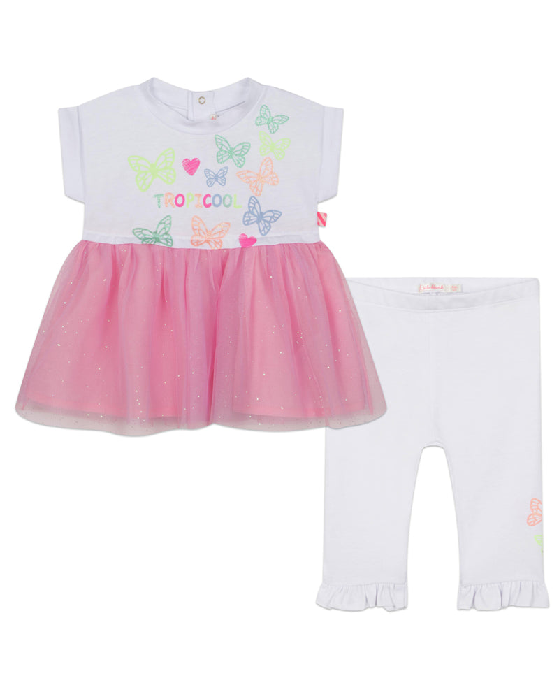 Baby Girls White Outfit Set