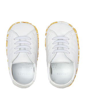 
  
    Versace
  
 Baby White Sneakers