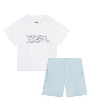 
  
    Karl
  
    Lagerfeld
  
    Kids
  
 Baby Boys Blue T & Short Set