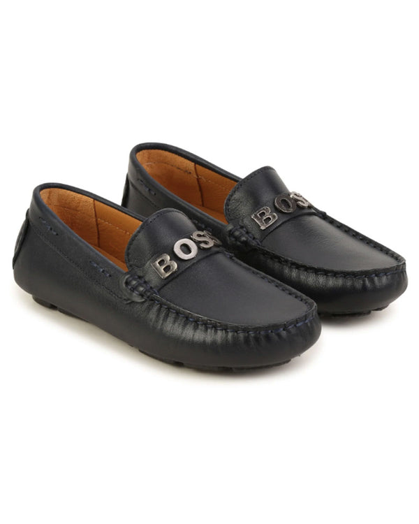 Junior sale black loafers