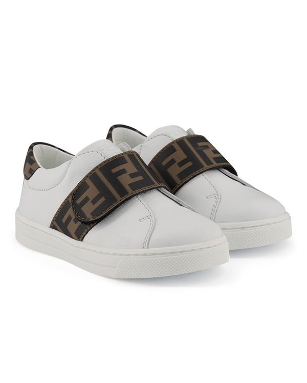 Fendi hot sale logo trainers