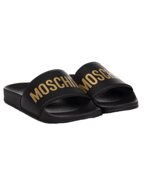 
  
    Moschino
  
 Black Slides