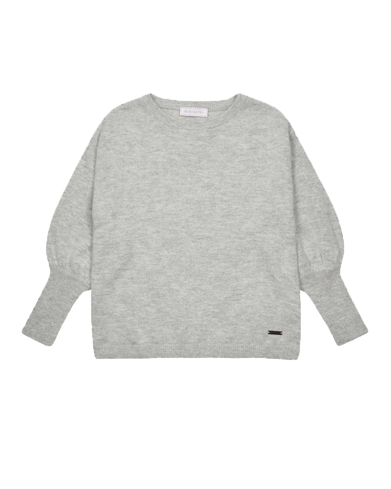 
  
    Monnalisa
  
 Girls Grey Knit Sweater