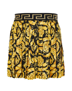 
  
    Versace
  
 Girls Black/Gold Barocco Skirt