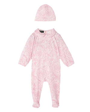 
  
    Versace
  
 Baby Girls Pink Barocco Gift Set