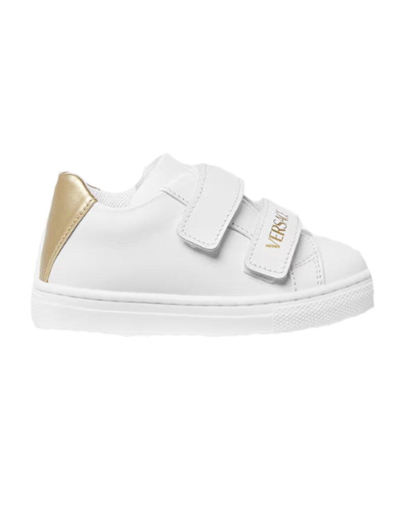 White Leather Toddler Sneakers