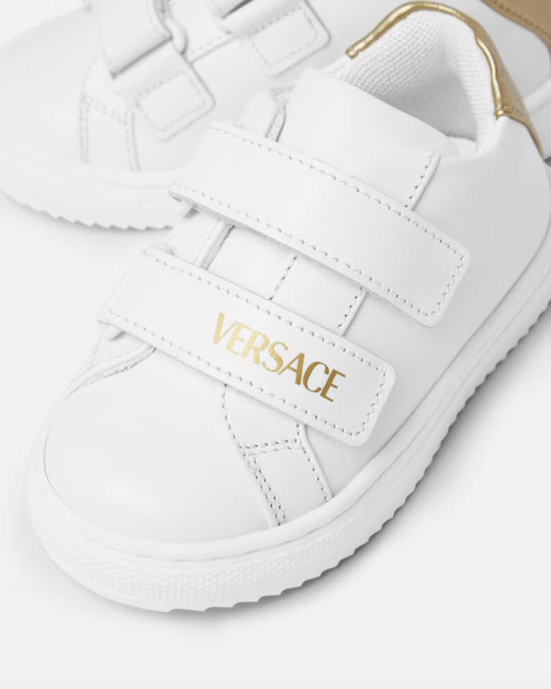 White Leather Toddler Sneakers