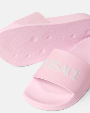 
  
    Versace
  
 Girls Pink Logo Slides