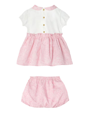 
  
    Versace
  
 Baby Girls Pink Barocco Dress