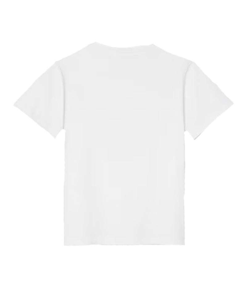 Girls White Pink Crest T-Shirt
