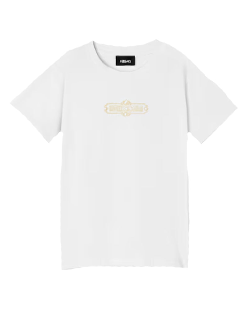 
  
    Versace
  
 White Printed Hall T-Shirt