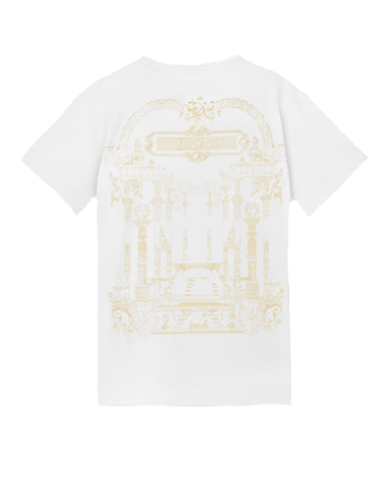 
  
    Versace
  
 White Printed Hall T-Shirt
