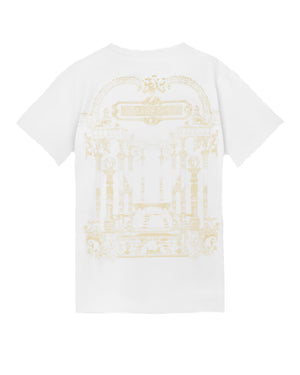 
  
    Versace
  
 White Printed Hall T-Shirt