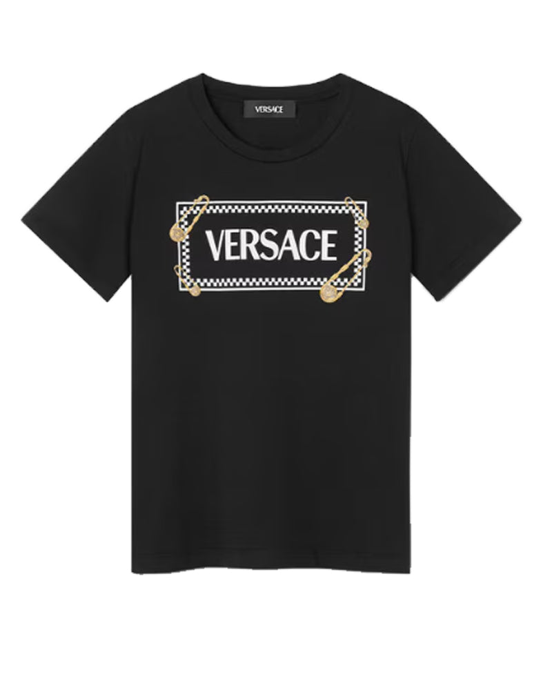 VERSACE ロゴ コットンTシャツ VERSACE Logo-Embroidered Cotton-Jersey T-Shirt for Men | MR PORTER