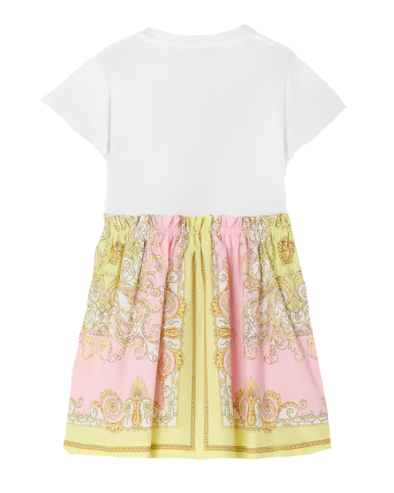 
  
    Versace
  
 Baby Girl White/Pink Barocco Dress