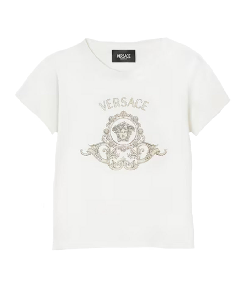 
  
    Versace
  
 Baby White Crest Medusa T-Shirt