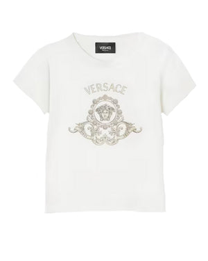 
  
    Versace
  
 Baby White Crest Medusa T-Shirt